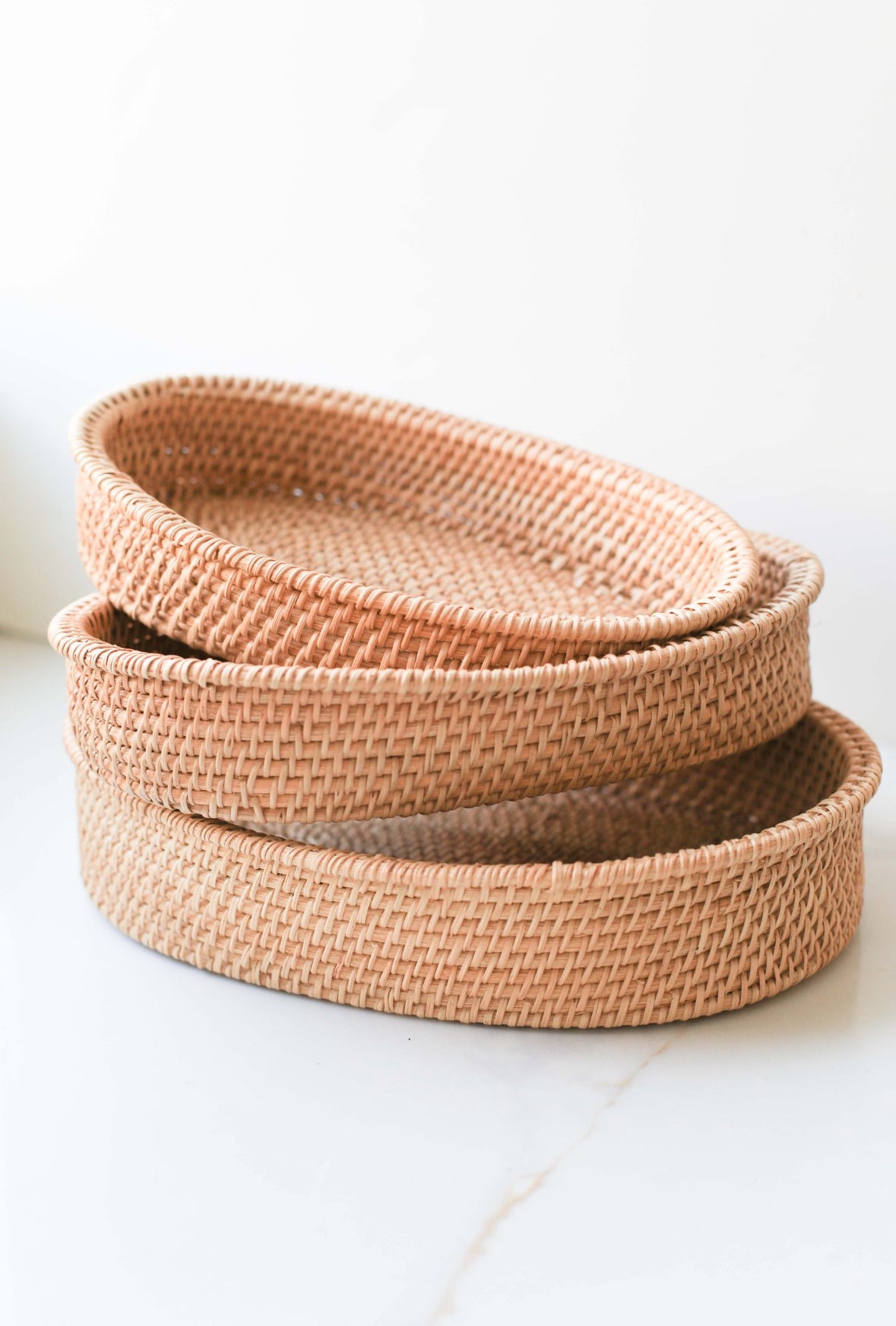 Rattan Oval Storage Tray