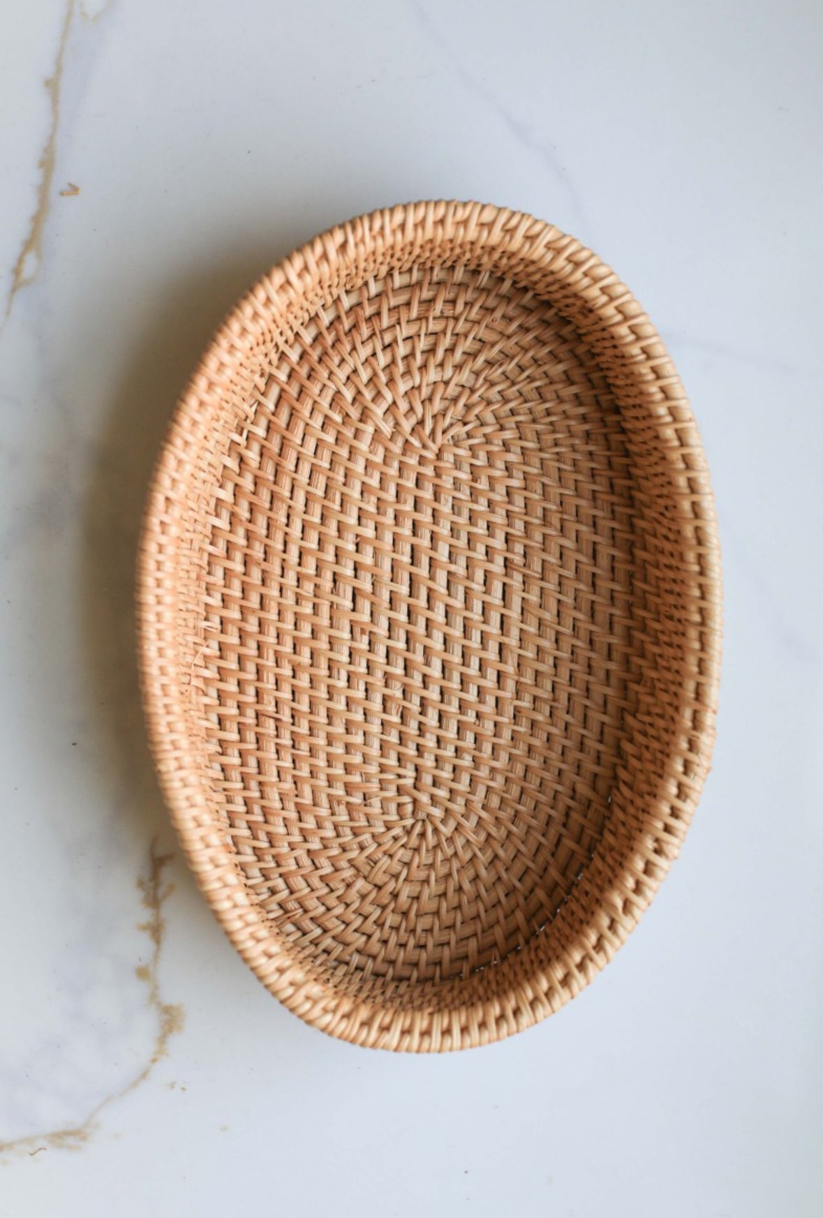 Rattan Oval Storage Tray