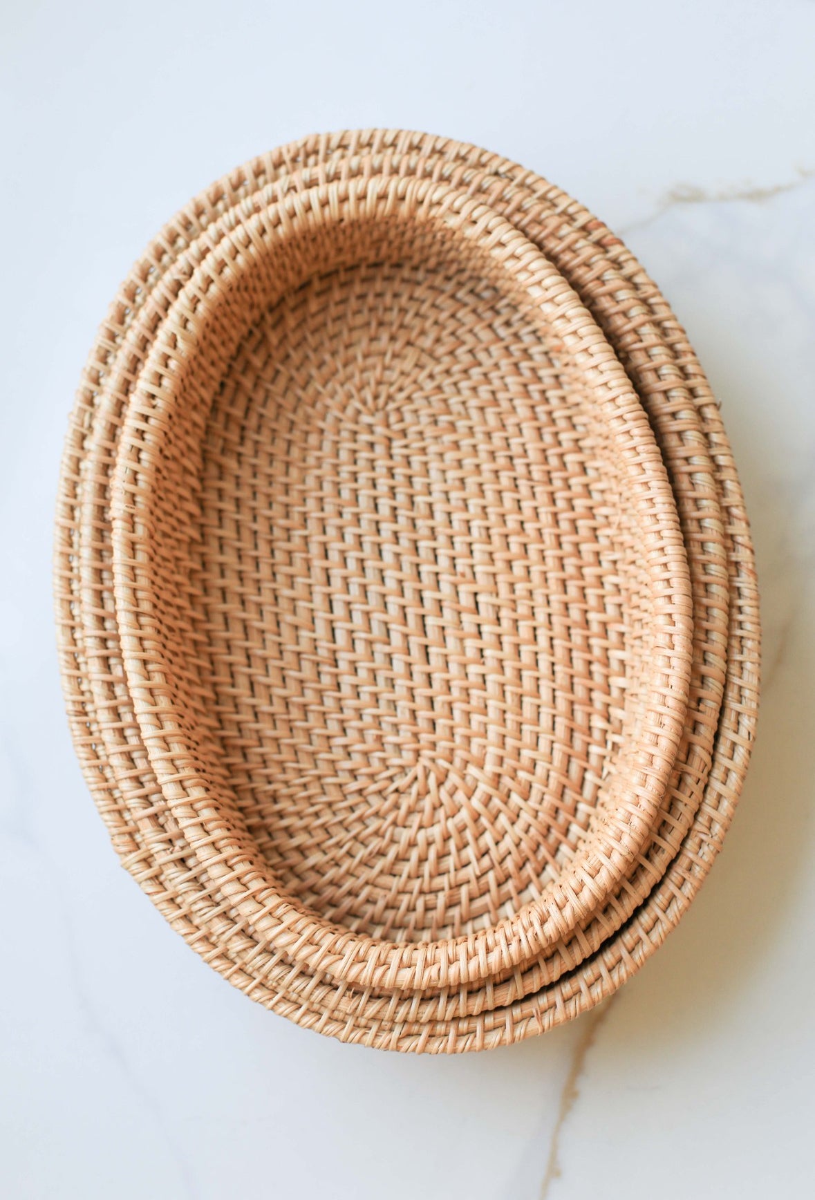 Rattan Oval Storage Tray