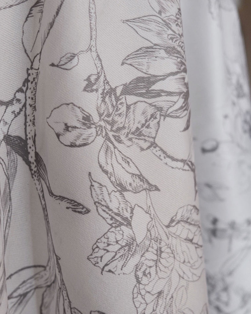 Light Floral Printed Tablecloth