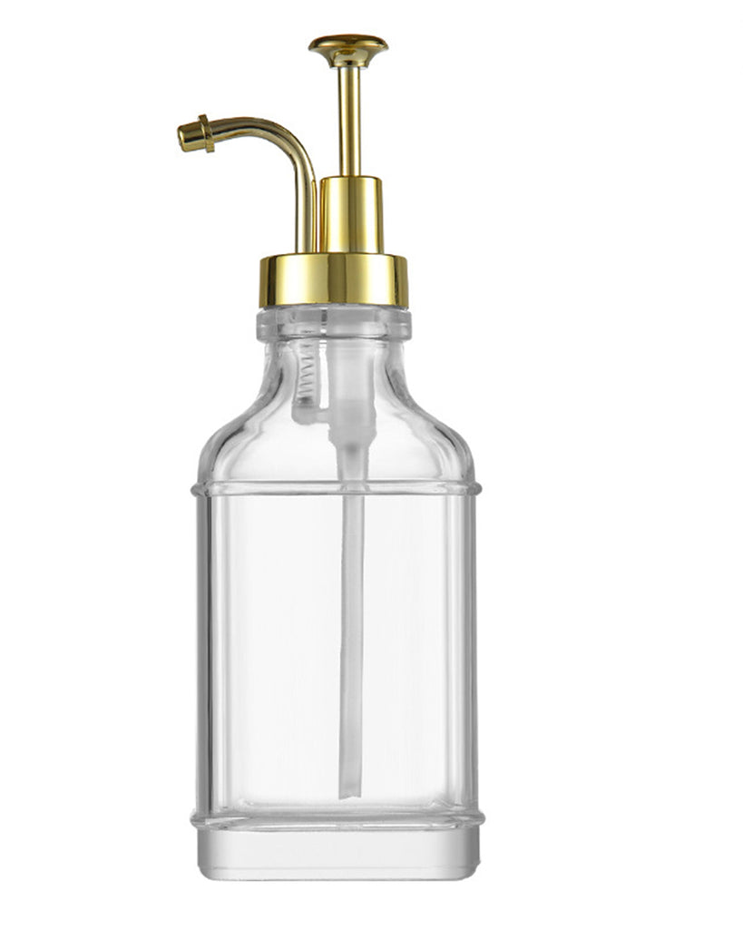 Square Glass Syrup Bottle 