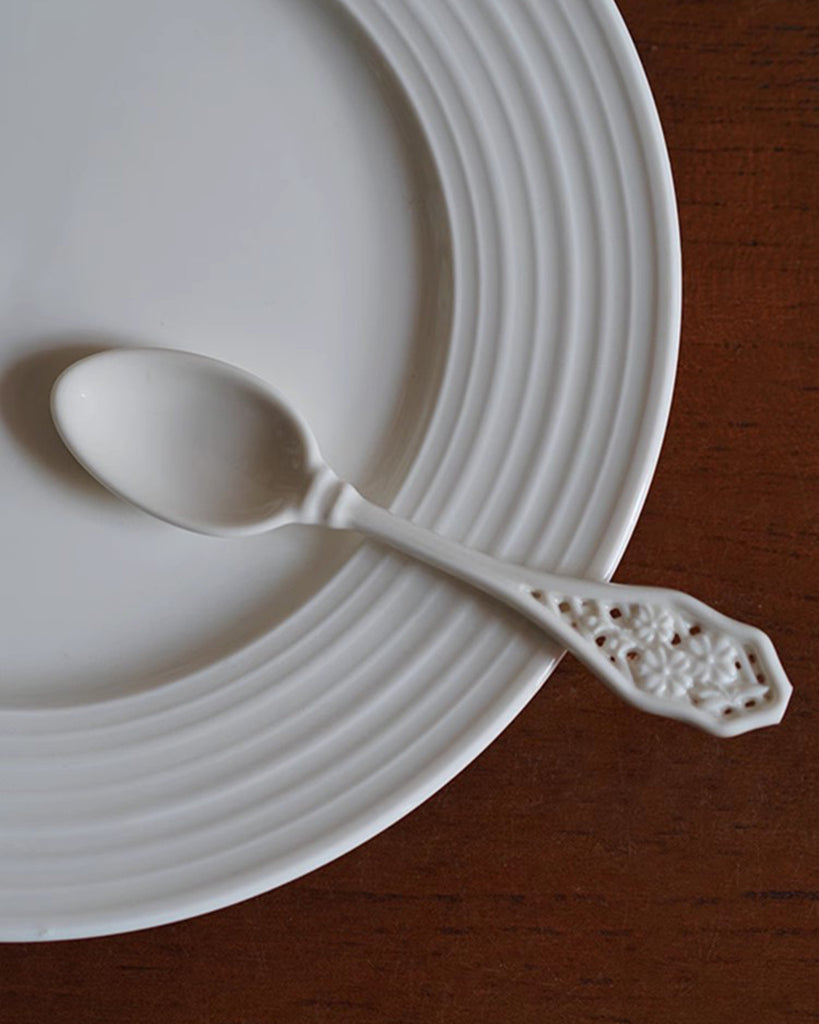 Ceramic Embossed Spoon