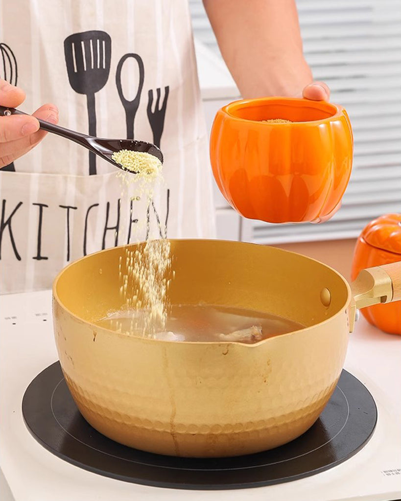 Ceramic Pumpkin Jar with Lid