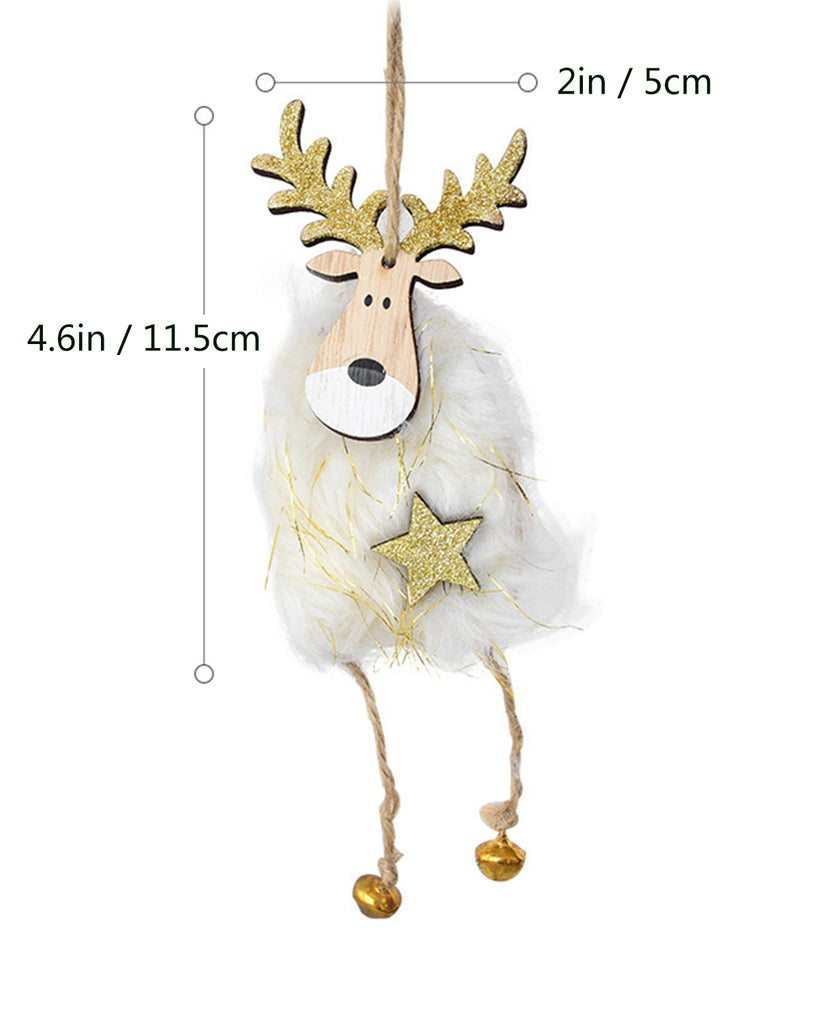 Wool Felt Elk Christmas Ornament