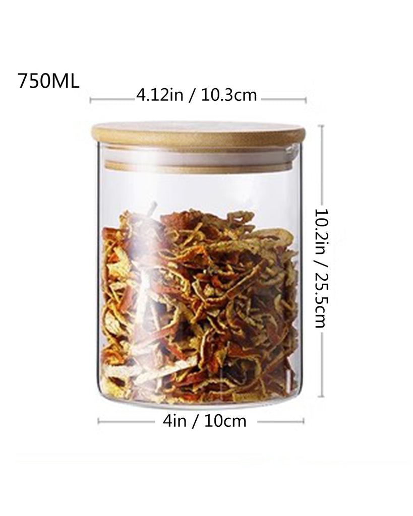 Glass Jar with Bamboo Lid