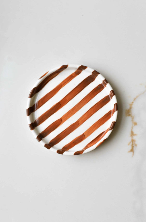 Simple Striped Ceramic Plate