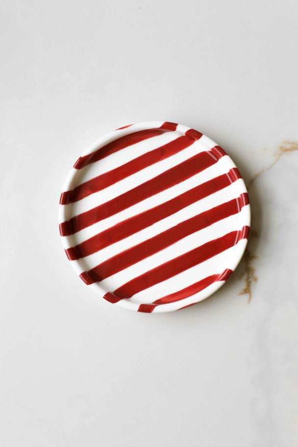 Simple Striped Ceramic Plate