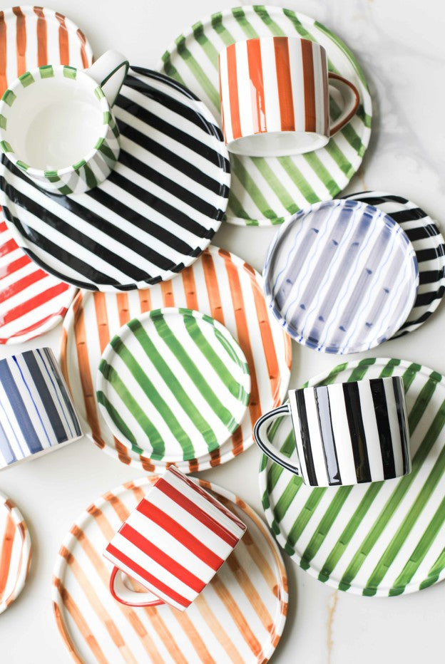 Simple Striped Ceramic Plate