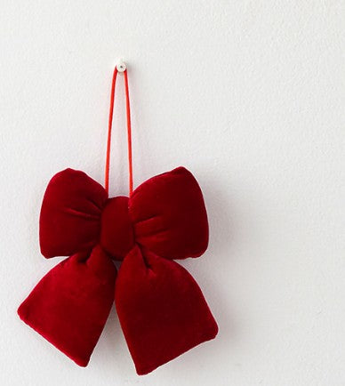 Christmas Red Velvet Bow Decoration