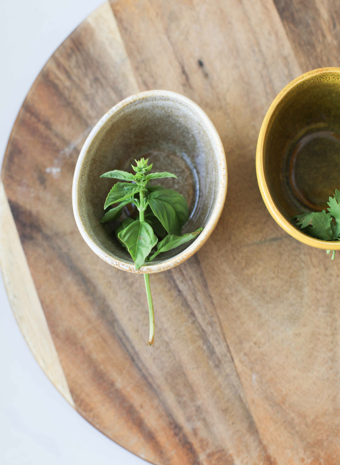 Ceramic Herb Stripper Bowl