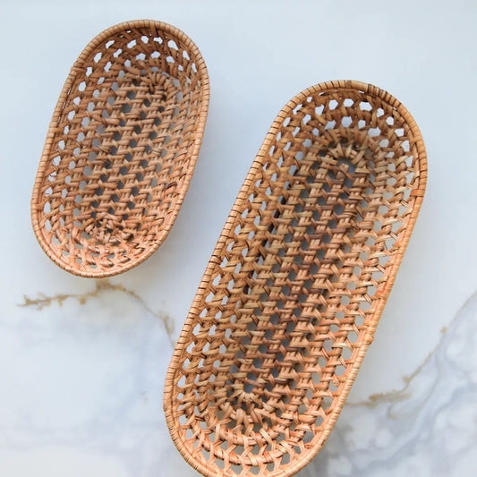 Oval Rattan Basket