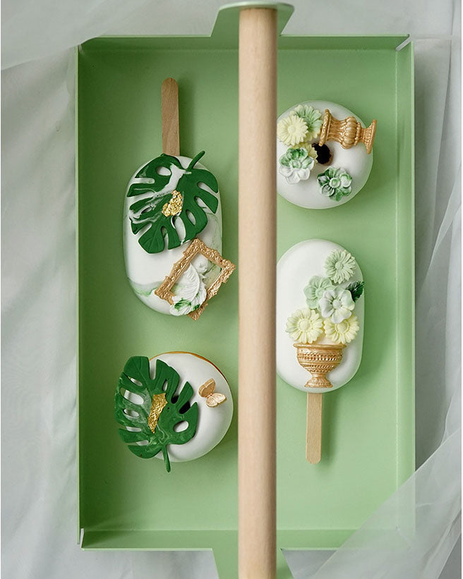 Forest Leaves Fake Popsicles and Donuts