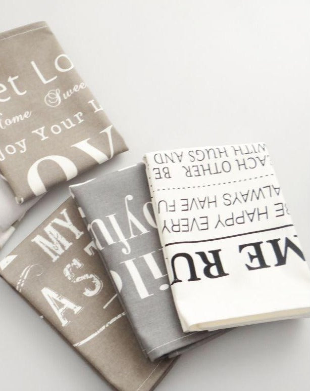 Nordic Simple Letters Cotton Napkin