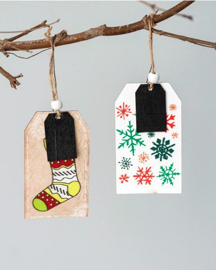 Message Note Christmas Ornaments