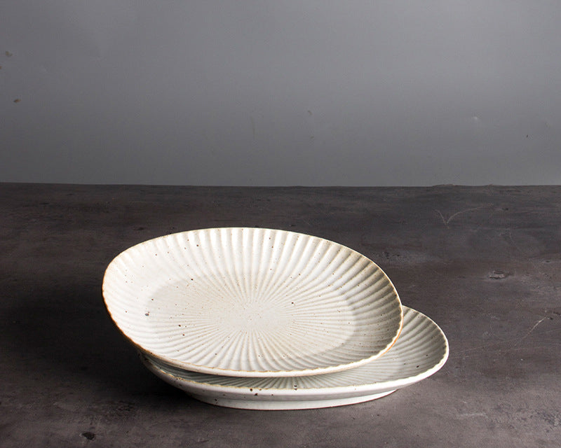 Stoneware Oval Dinner Plate