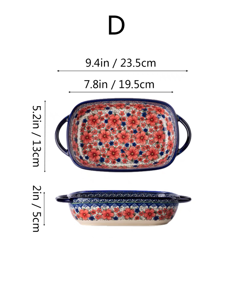Moroccan Ceramic Plate with Handle