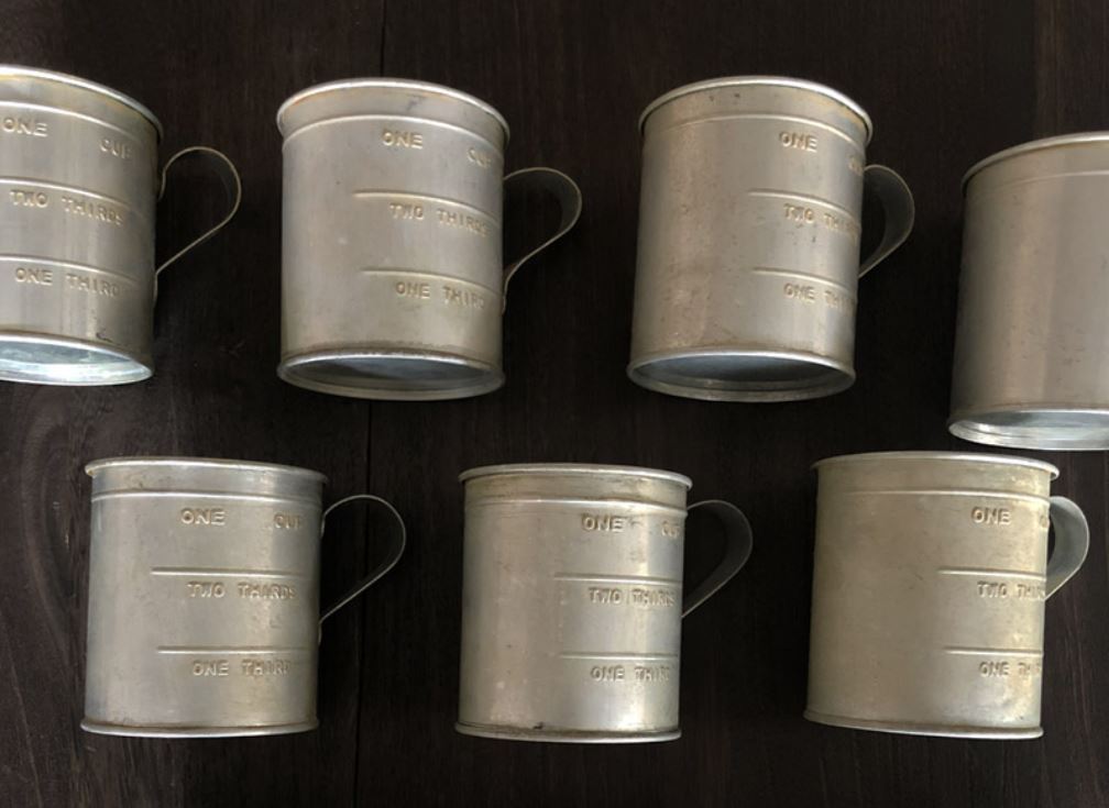 Rustic Vintage Measuring Cup with Handles
