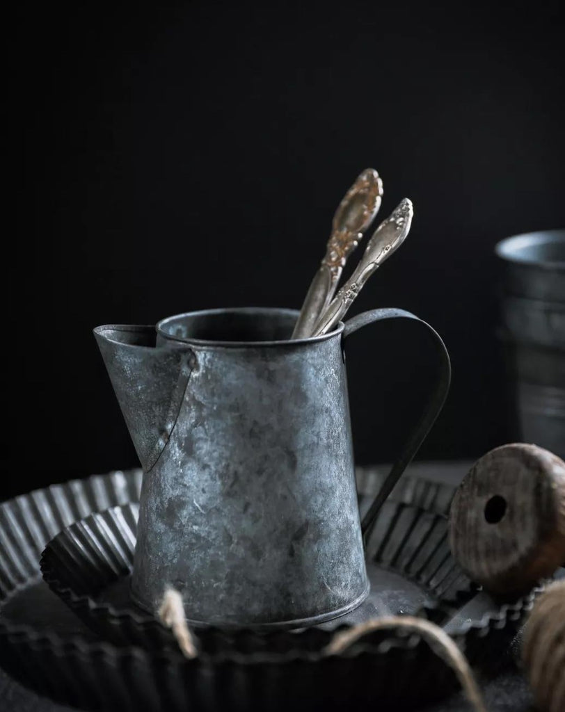Rustic and Vintage Galvanized Cups food photography props