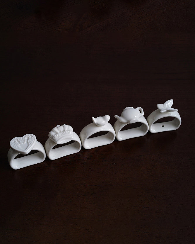 Thin Ceramic Napkin Rings