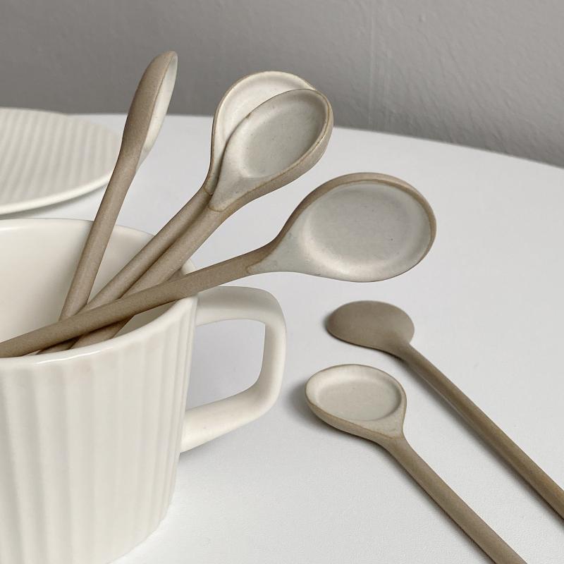 mini ceramic spoon