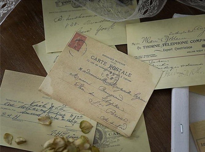 vintage letter paper