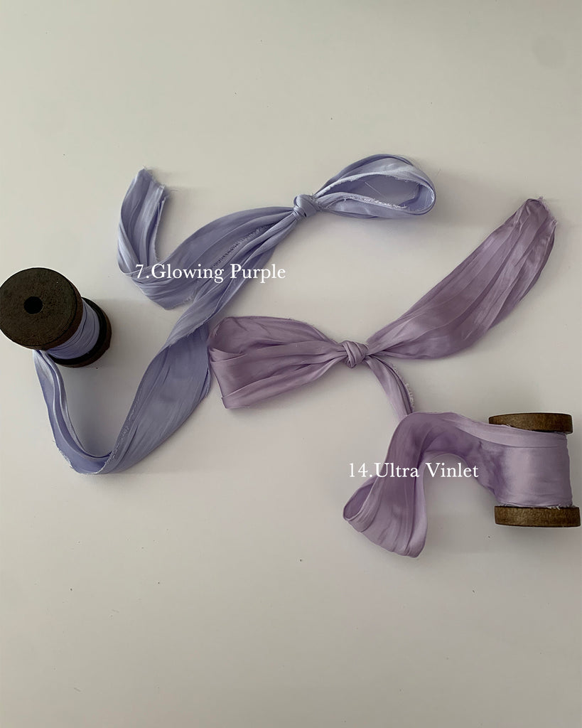 Hand-Dyed Silk Ribbon 