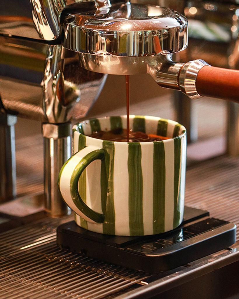Modern Striped Coffee Cup