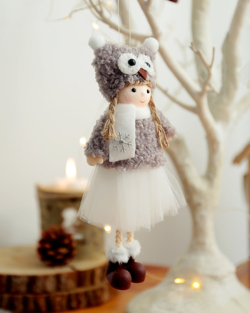 Christmas Owl Princess Pendant