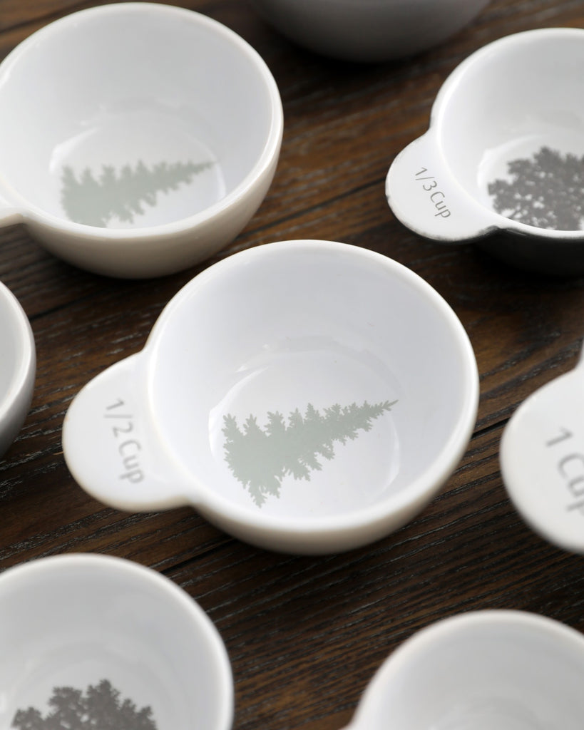 Forest trees measuring cups (set of 4)