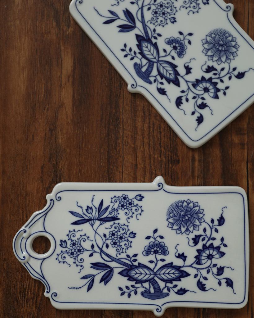 Blue and White Porcelain Serving Board