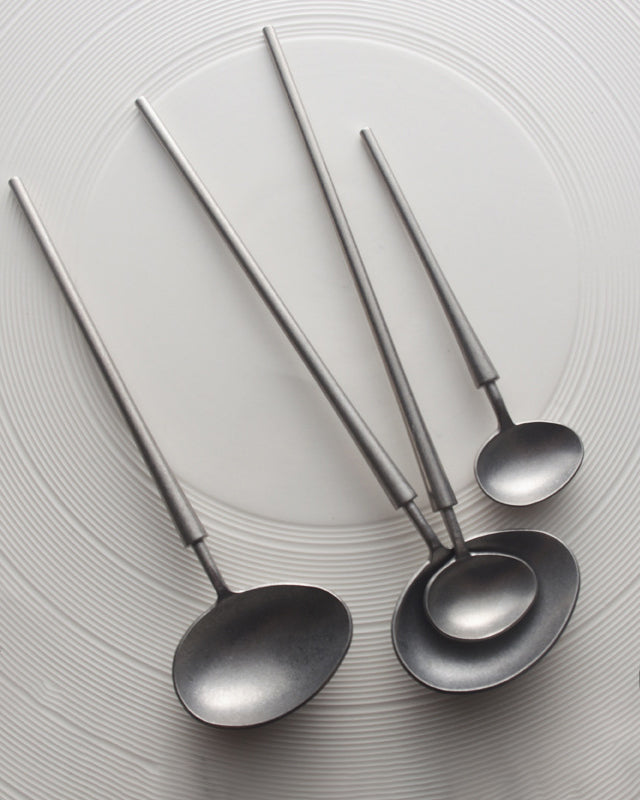 Matte Silver Spoon Sets 