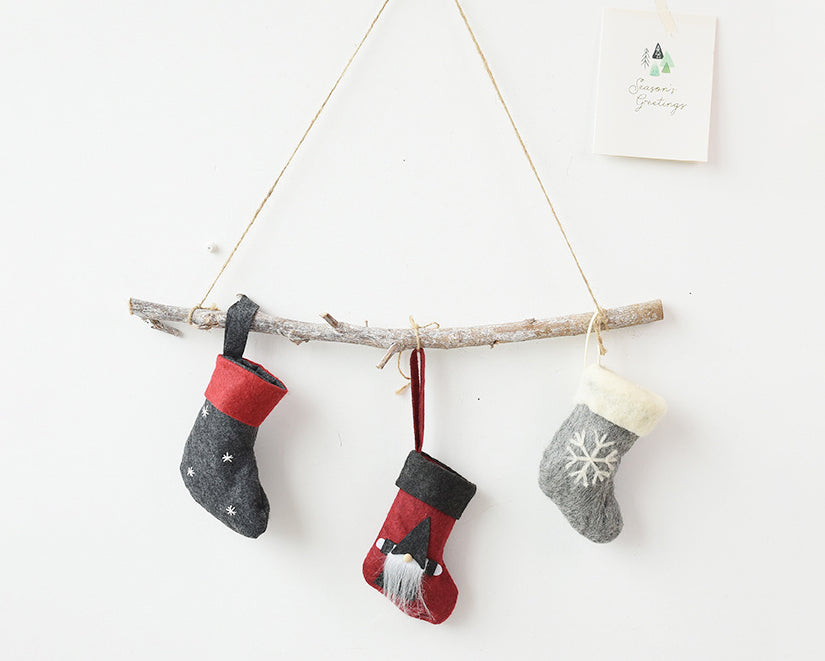Christmas Felt Socks Ornaments