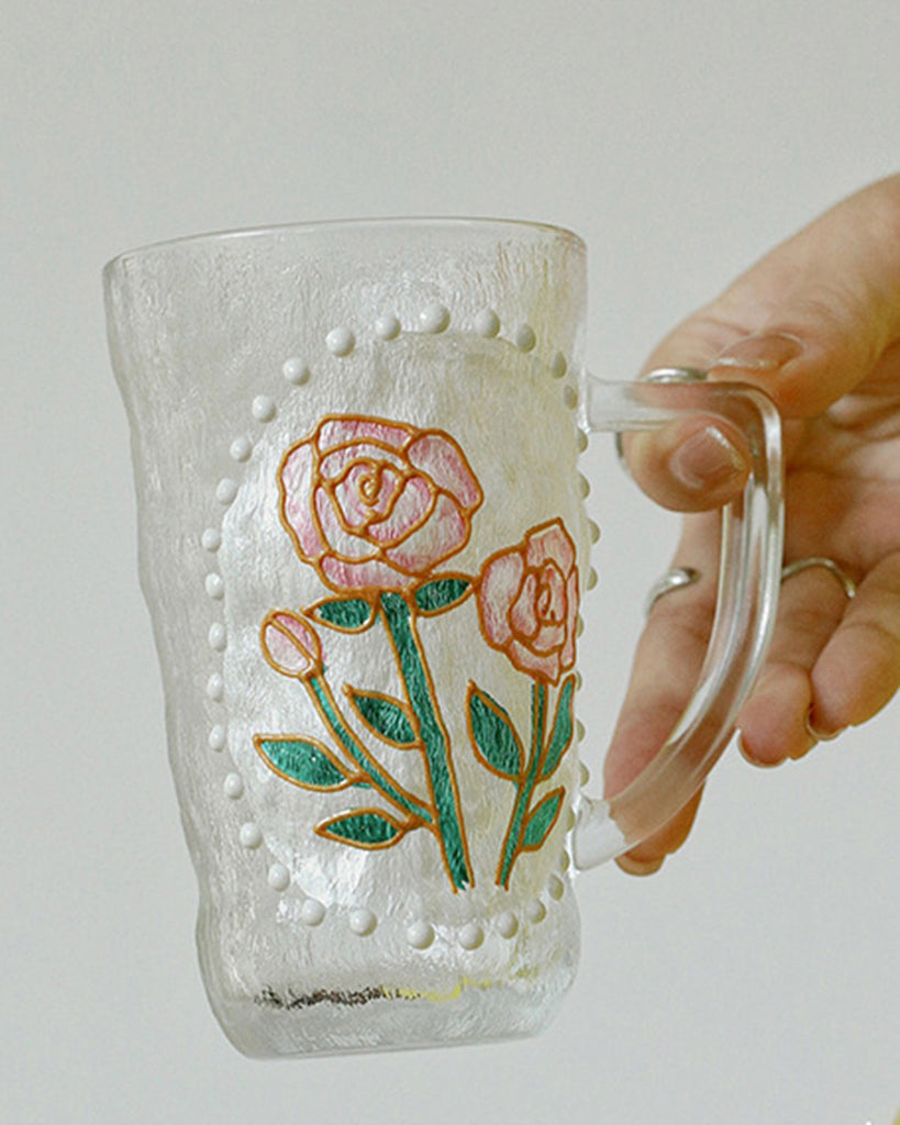 Hand Painted Flower Cup Product Description
