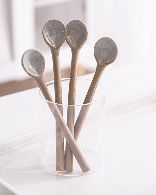 Ceramic Long and Short Spoons