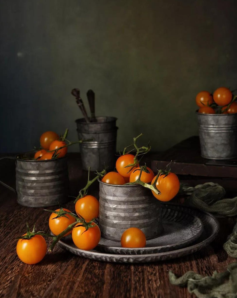 Rustic and Vintage Galvanized Cups food photography props