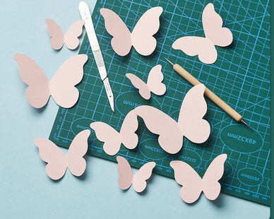 Butterflies Paper Cut Still Life Backdrop Props