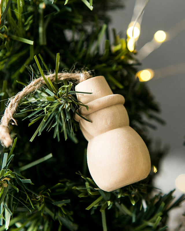 Wood Christmas Tree Ornaments