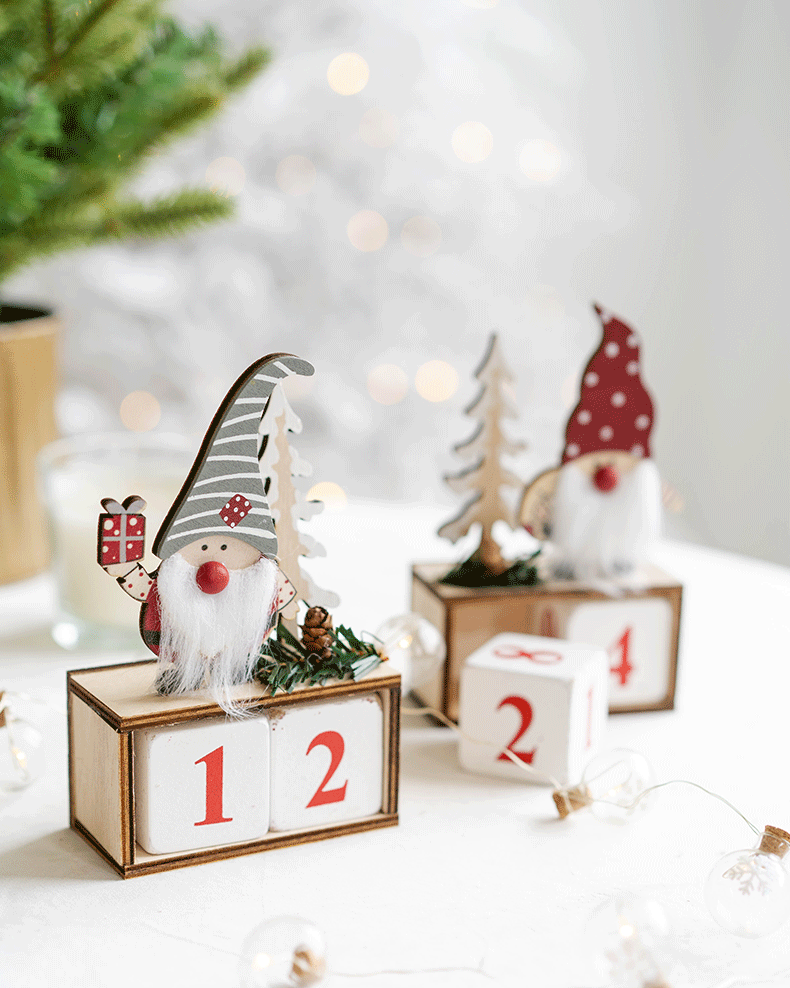 Christmas Santa Calendar Blocks