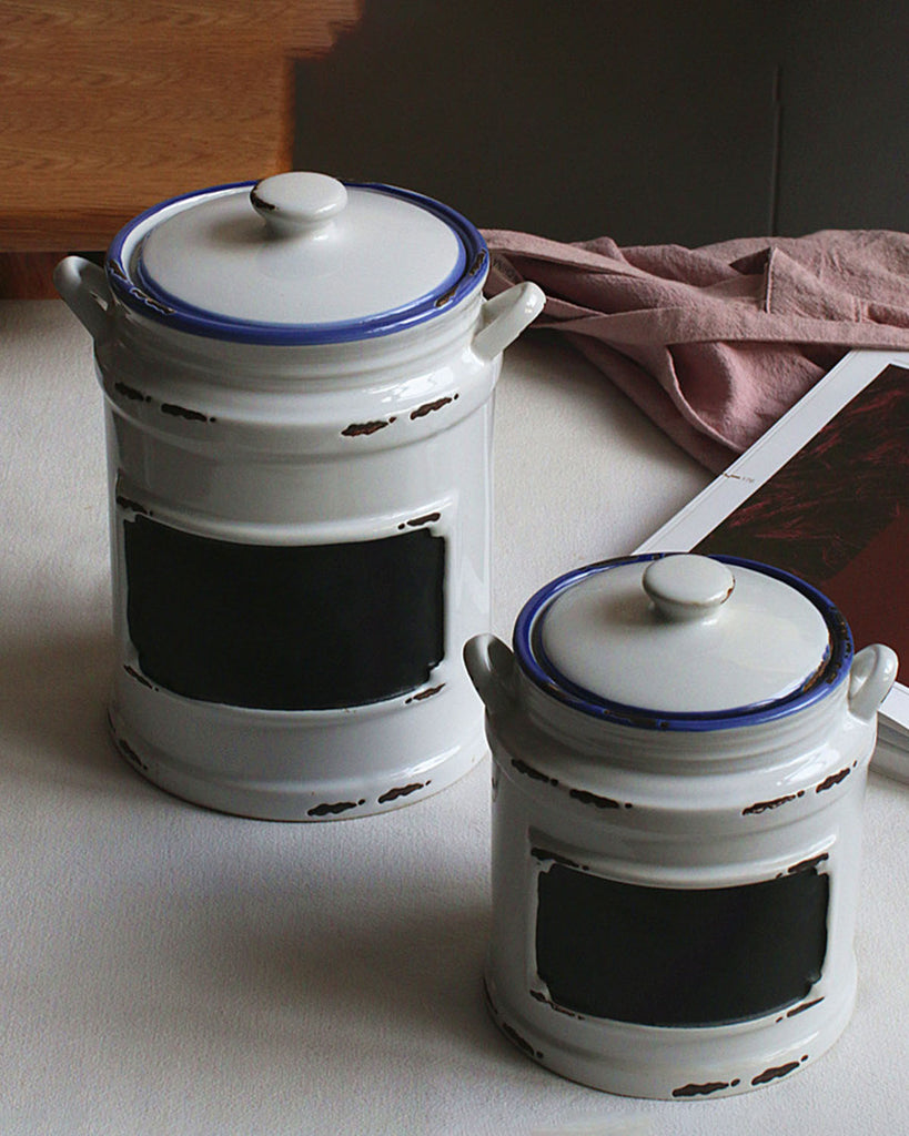Canisters with Chalkboard Labels