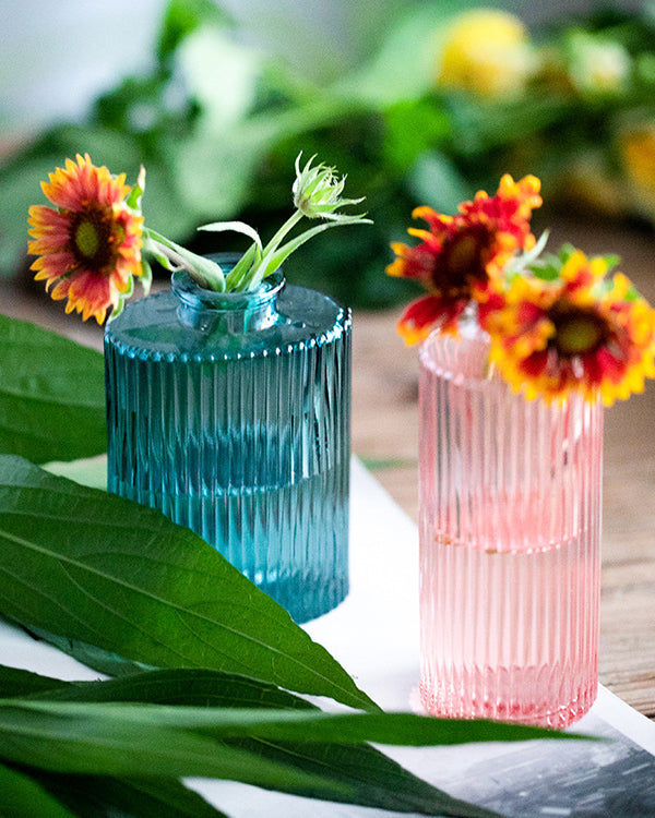 Red and Blue Mini Vases