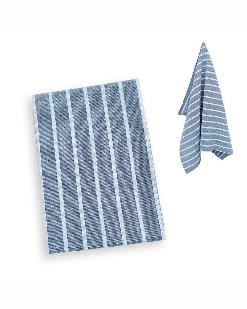 Striped and Square Linen Cotton Dinner Cloth Napkins
