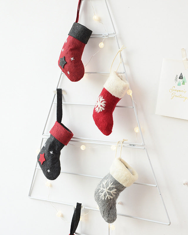 Christmas Felt Socks Ornaments