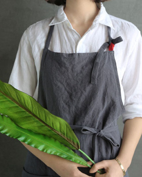 Linen Apron with Pocket