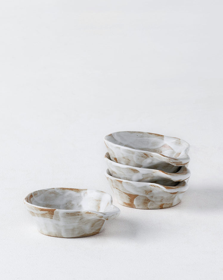 Mini Ceramic Pinch Bowls with Handle