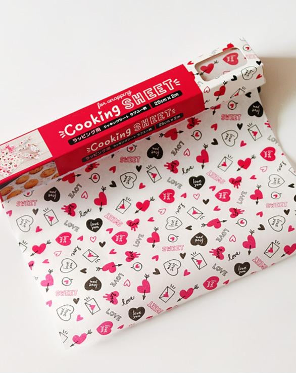 Cartoon Food Word Text Grease-Resistant Food-Safe Wrap Paper