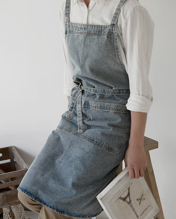 Washed Denim Apron