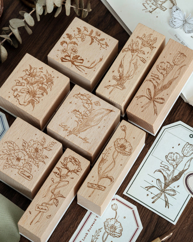 Botanical Wooden Stamps