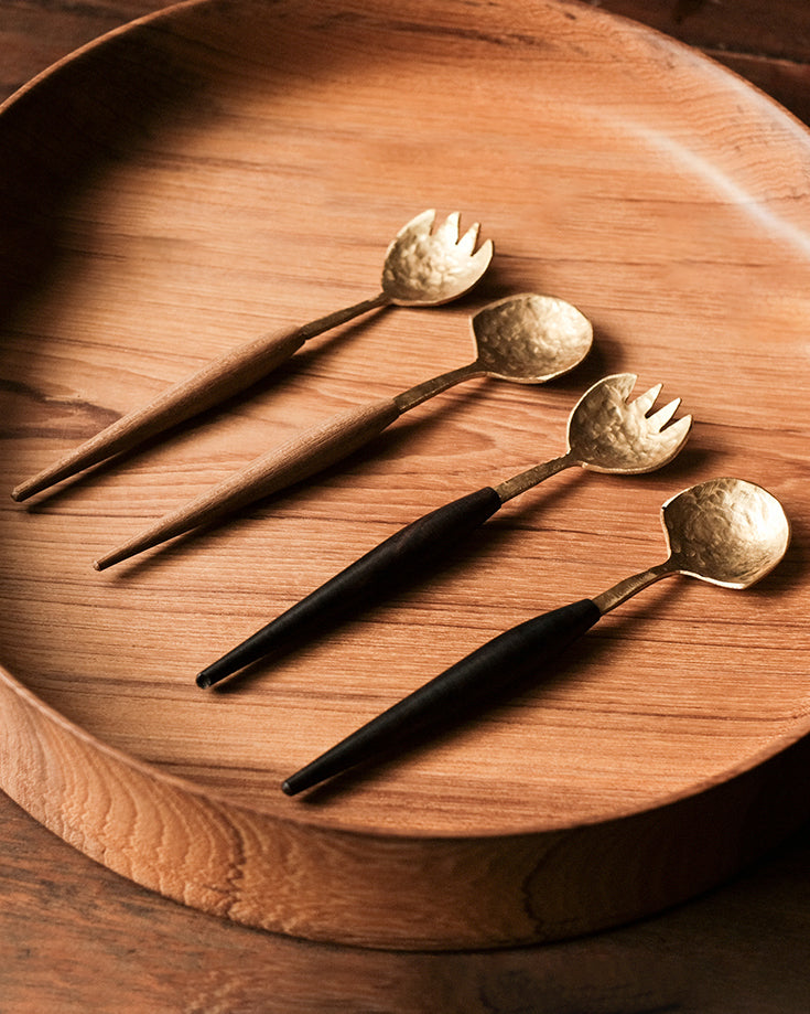 Handmade Brass Wooden Spoon