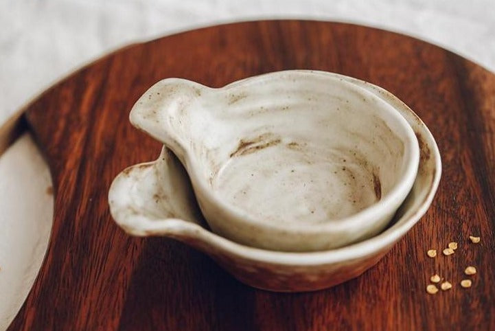 Mini Ceramic Pinch Bowls with Handle