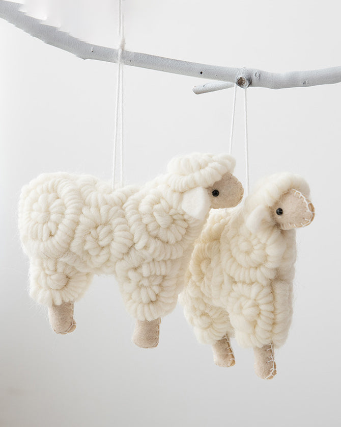 Woolly Sheep Ornaments